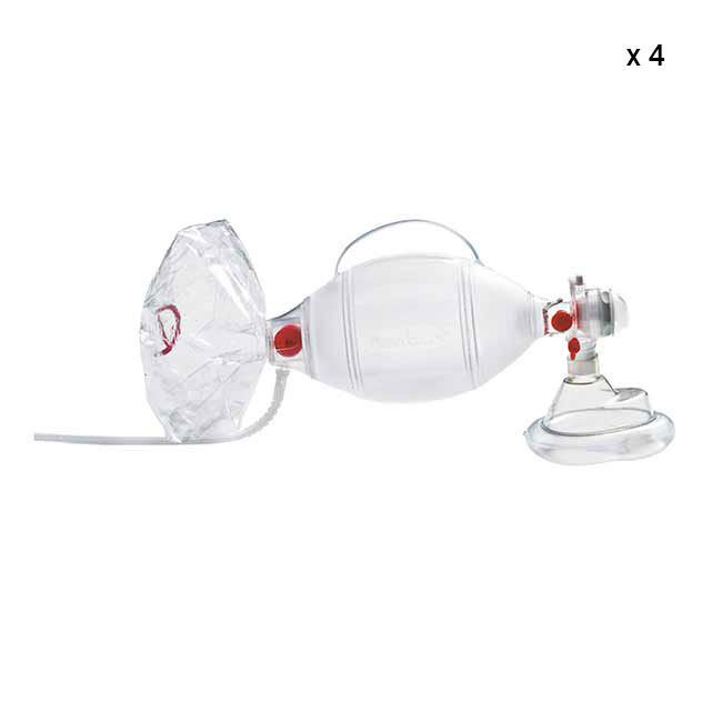 Ambu Adult SPUR II Bag Reservoir w/Pop-Off Valve, Adult Med. Mask, Manometer, 7’ O2 Tubing.